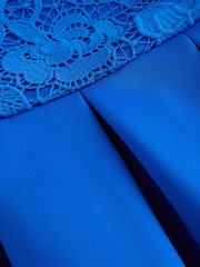 Azul cobalto - Vestido de mergulho de renda (3-16anos) - Imagem 7 de 8