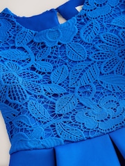 Azul cobalto - Vestido de mergulho de renda (3-16anos) - Imagem 8 de 8