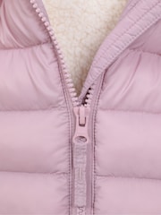 Mountain Warehouse Pink Light Kids Seasons Water Resistant Faux Fur Lined Padded Jacket - Image 5 of 6
