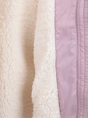 Mountain Warehouse Pink Light Kids Seasons Water Resistant Faux Fur Lined Padded Jacket - Image 6 of 6