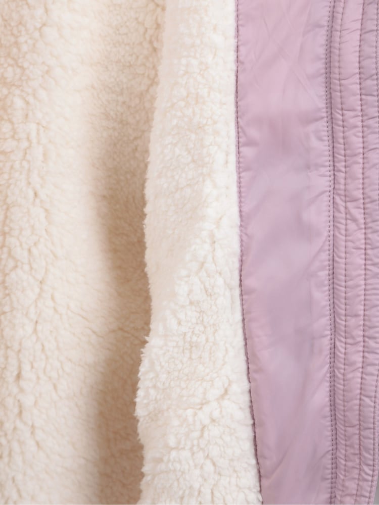 Mountain Warehouse Pink Light Kids Seasons Water Resistant Faux Fur Lined Padded Jacket - Image 6 of 6