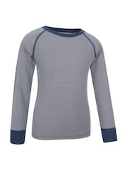 رمادي - Mountain Warehouse Merino II Kids Round Neck Thermal Top - صورة 2 من 5