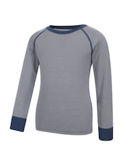 رمادي - Mountain Warehouse Merino II Kids Round Neck Thermal Top - صورة 4 من 5