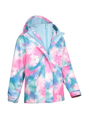 Mountain Warehouse Light Blue Kids Aries Printed Waterproof 3-in-1 Jacket - Image 4 of 7