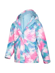 Mountain Warehouse Light Blue Kids Aries Printed Waterproof 3-in-1 Jacket - Image 5 of 7