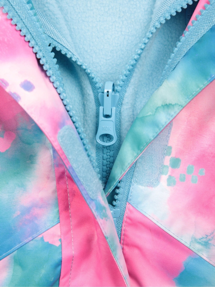Mountain Warehouse Light Blue Kids Aries Printed Waterproof 3-in-1 Jacket - Image 7 of 7