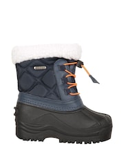 Mountain Warehouse Blue Arctic Junior Waterproof Fleece Lined Adaptive Snow Boots - Image 1 of 8