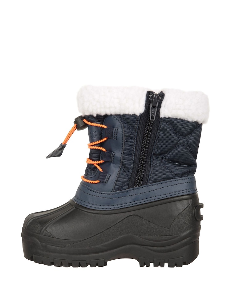Mountain Warehouse Blue Arctic Junior Waterproof Fleece Lined Adaptive Snow Boots - Image 2 of 8
