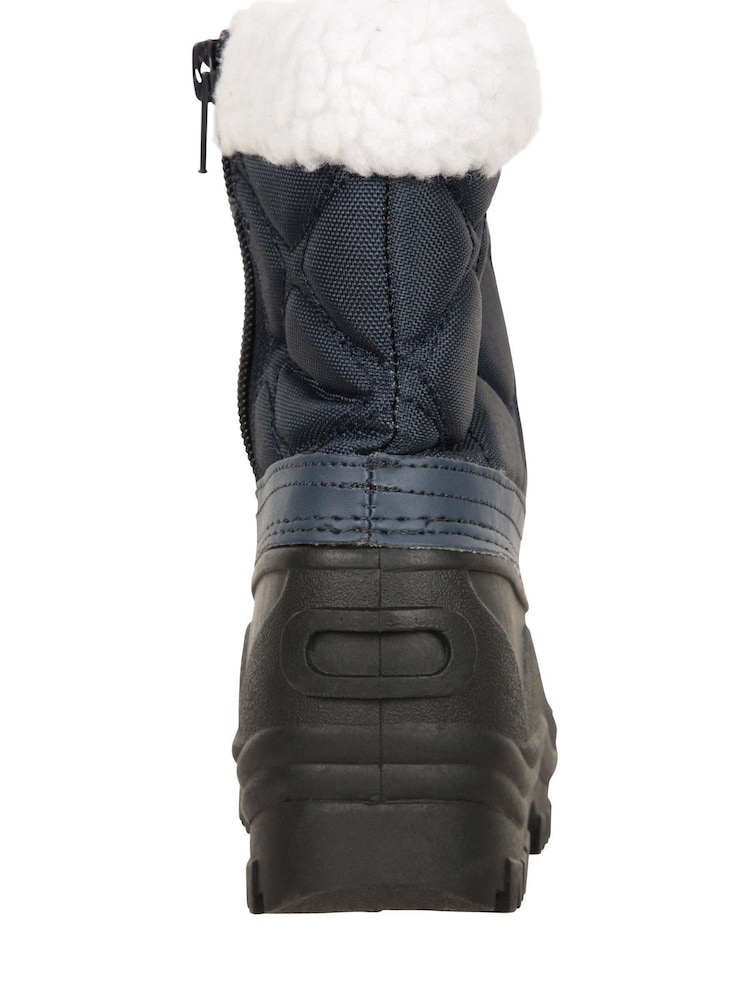 Mountain Warehouse Blue Arctic Junior Waterproof Fleece Lined Adaptive Snow Boots - Image 4 of 8