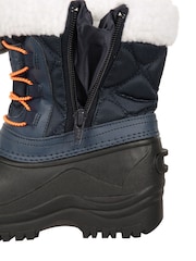 Mountain Warehouse Blue Arctic Junior Waterproof Fleece Lined Adaptive Snow Boots - Image 6 of 8