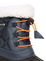 Mountain Warehouse Blue Arctic Junior Waterproof Fleece Lined Adaptive Snow Boots - Image 7 of 8