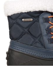 Mountain Warehouse Blue Arctic Junior Waterproof Fleece Lined Adaptive Snow Boots - Image 8 of 8