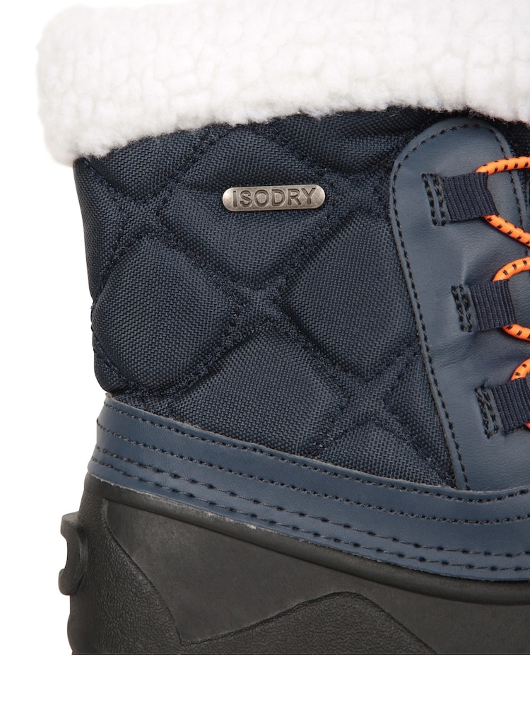 Mountain Warehouse Blue Arctic Junior Waterproof Fleece Lined Adaptive Snow Boots - Image 8 of 8