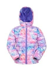 Rosa claro - Mountain Warehouse Seasons Kids Printed Water-Resistant Padded Jacket - Imagen 1 de 5