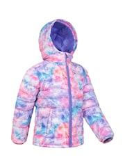 Rosa claro - Mountain Warehouse Seasons Kids Printed Water-Resistant Padded Jacket - Imagen 2 de 5