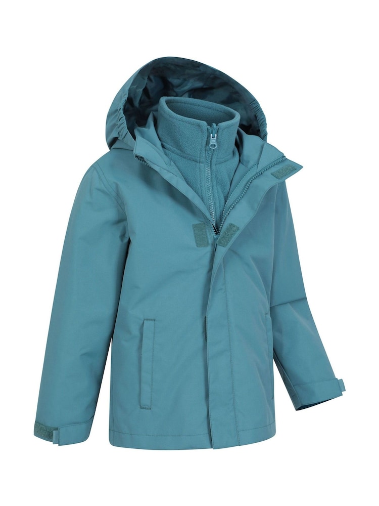 Azul - Mountain Warehouse Kids Fell 3-In-1 Water Resistant Jacket - Imagen 2 de 7 Azul - Mountain Warehouse Kids Fell 3-In-1 Water Resistant Jacket - Imagen 2 de 7