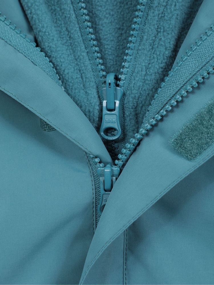 Mountain Warehouse Blue Kids Fell 3-In-1 Water Resistant Jacket - Image 7 of 7