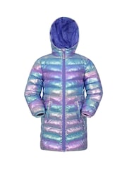 Mountain Warehouse Pink Kids Florence Longline Padded Jacket - Image 1 of 5