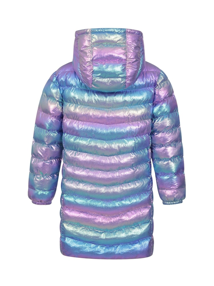 Mountain Warehouse Pink Kids Florence Longline Padded Jacket - Image 3 of 5