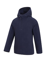 Mountain Warehouse Blue Kids Camber II Fleece Hoodie - Image 1 of 3