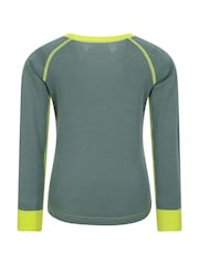 Mountain Warehouse Green Merino II Kids Round Neck Thermal Top - Image 2 of 5