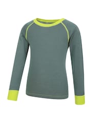 Mountain Warehouse Green Merino II Kids Round Neck Thermal Top - Image 4 of 5