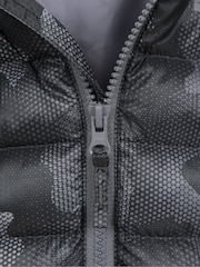Negro oscuro - Mountain Warehouse Seasons Kids Printed Water-Resistant Padded Jacket - Imagen 5 de 5