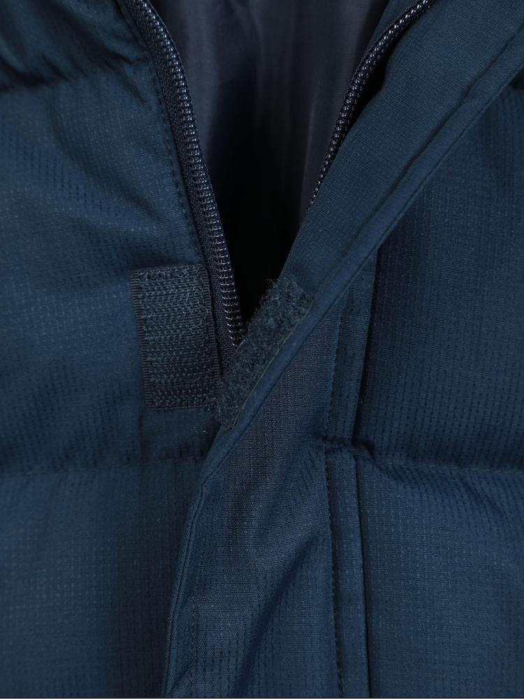 Mountain Warehouse Blue Kids Snow Water Resistant Fleece Lined Padded Jacket - Image 5 of 5