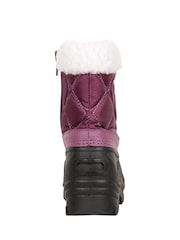 Mountain Warehouse Purple Arctic Junior Waterproof Fleece Lined Adaptive Snow Boots - Image 4 of 8
