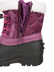Mountain Warehouse Purple Arctic Junior Waterproof Fleece Lined Adaptive Snow Boots - Image 6 of 8