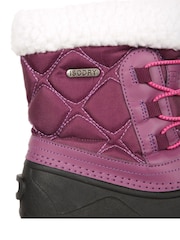 Mountain Warehouse Purple Arctic Junior Waterproof Fleece Lined Adaptive Snow Boots - Image 8 of 8