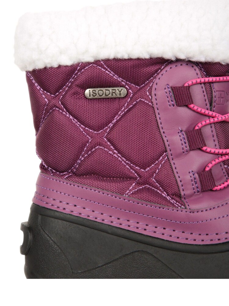 Mountain Warehouse Purple Arctic Junior Waterproof Fleece Lined Adaptive Snow Boots - Image 8 of 8
