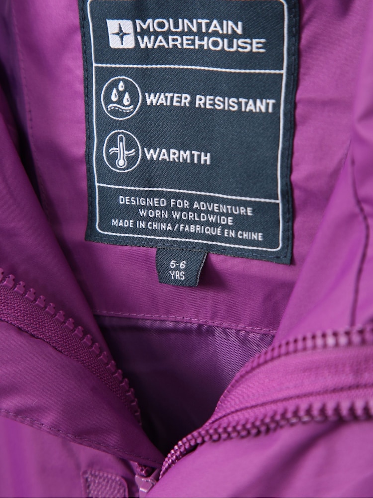 Mountain Warehouse Purple Kids Fell 3-In-1 Water Resistant Jacket - Image 7 of 7
