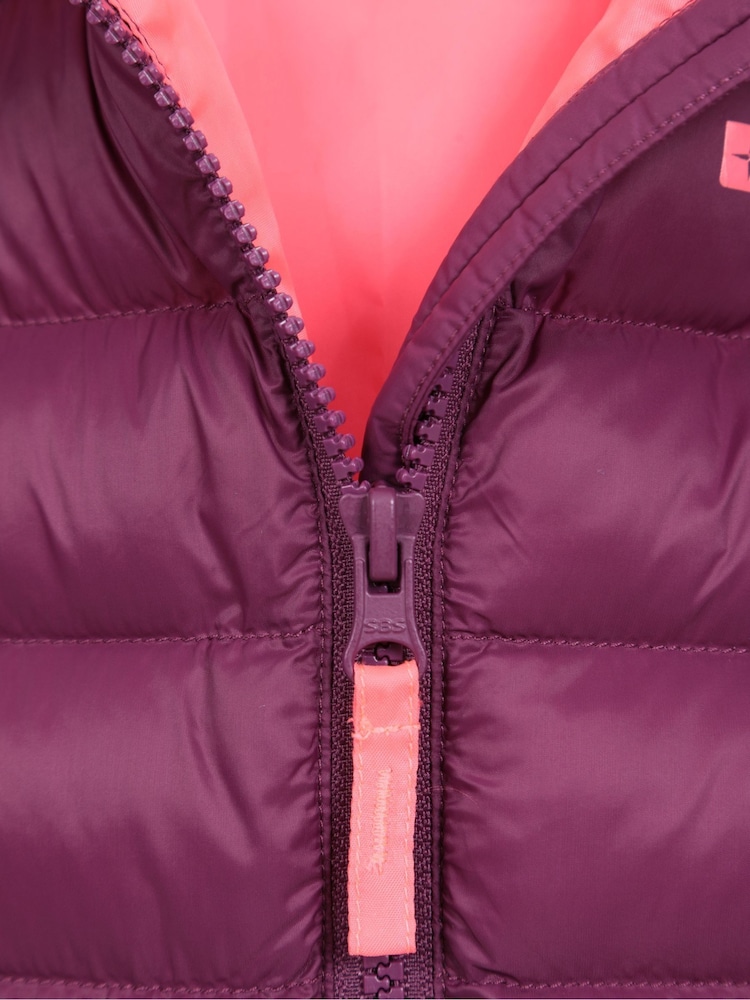 Mountain Warehouse Pink Kids Vista Water Resistant Padded Jacket - Image 5 of 5