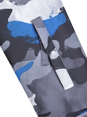 Mountain Warehouse Blue Grey Kids Mogal Printed Fleece Lined Snow Ski Jacket - Image 7 of 7
