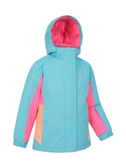 Mountain Warehouse Blue Kids Honey Fleece Lined Snow Ski Jacket - Image 3 of 6