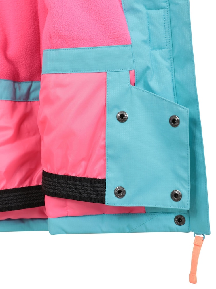 Mountain Warehouse Blue Kids Honey Fleece Lined Snow Ski Jacket - Image 6 of 6