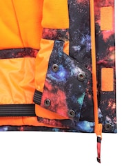 Mountain Warehouse Black Kids Mogal Printed Fleece Lined Snow Ski Jacket - Image 7 of 7