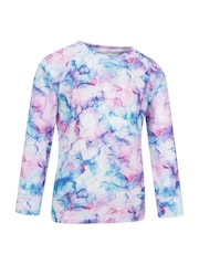 Mountain Warehouse Blue Kids Talus Printed Thermal Top And Joggers Set - Image 3 of 12