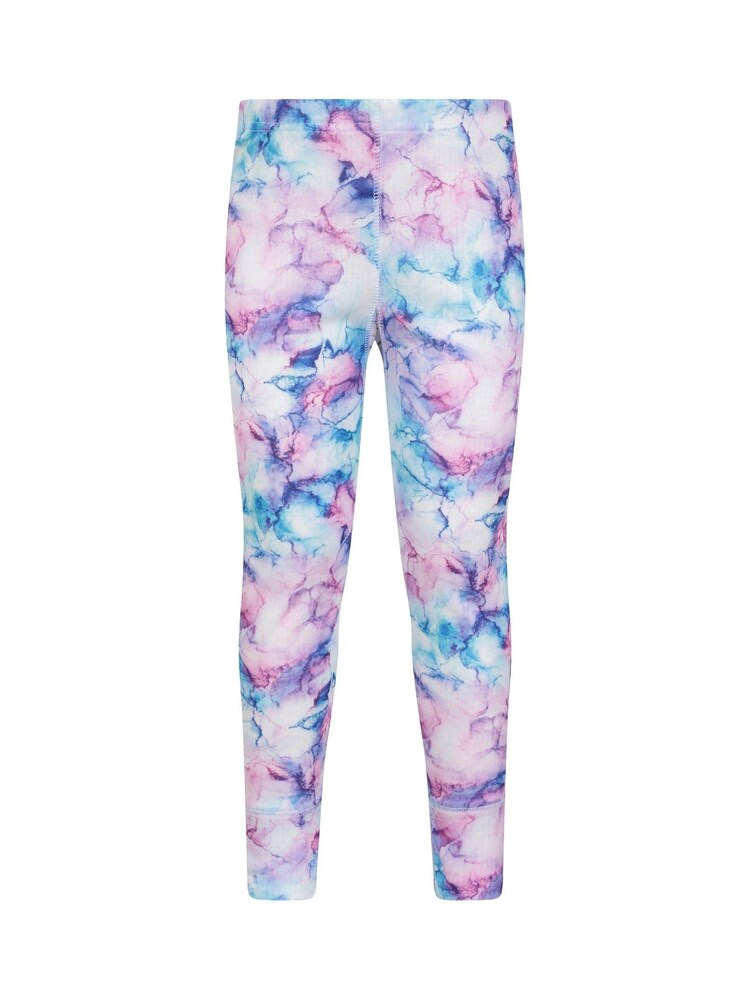 Mountain Warehouse Blue Kids Talus Printed Thermal Top And Joggers Set - Image 7 of 12