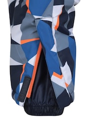 Mountain Warehouse Dark Blue Kids Cloud Printed Waterproof Fleece Lined Snowsuit - Image 5 of 7