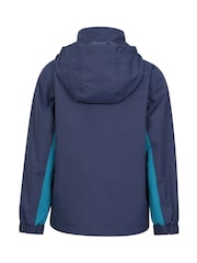 Mountain Warehouse Mid Blue Cannonball 3-in-1 Kids Waterproof Jacket - Image 3 of 7