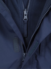 Mountain Warehouse Mid Blue Cannonball 3-in-1 Kids Waterproof Jacket - Image 7 of 7