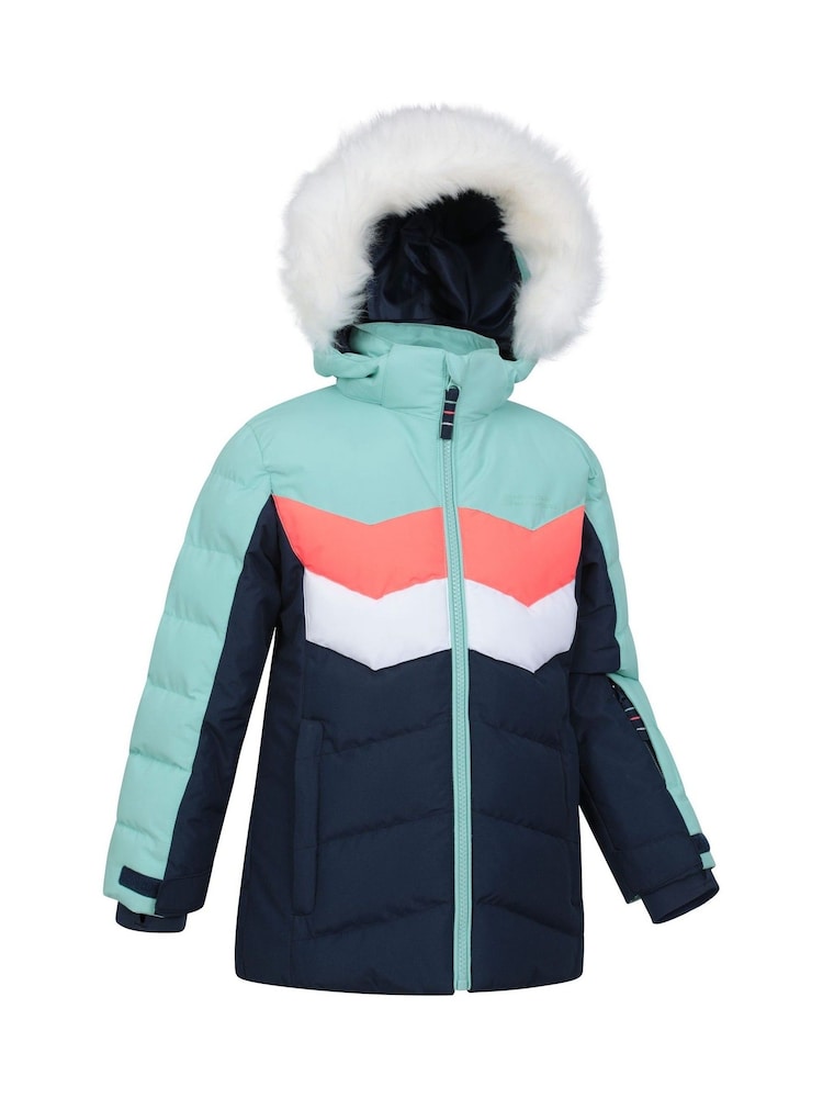 Mountain Warehouse Blue Kids Arctic Water Resistant Snow Ski Jacket - Image 2 of 6
