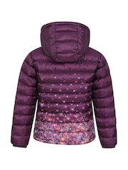 Morado claro - Mountain Warehouse Seasons Kids Printed Water-Resistant Padded Jacket - Imagen 2 de 5
