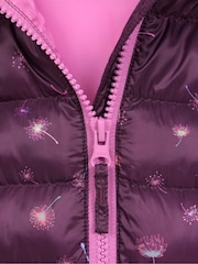 Morado claro - Mountain Warehouse Seasons Kids Printed Water-Resistant Padded Jacket - Imagen 5 de 5