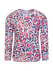 Mountain Warehouse Pink Kids Talus Printed Thermal Top And Joggers Set - Image 2 of 9