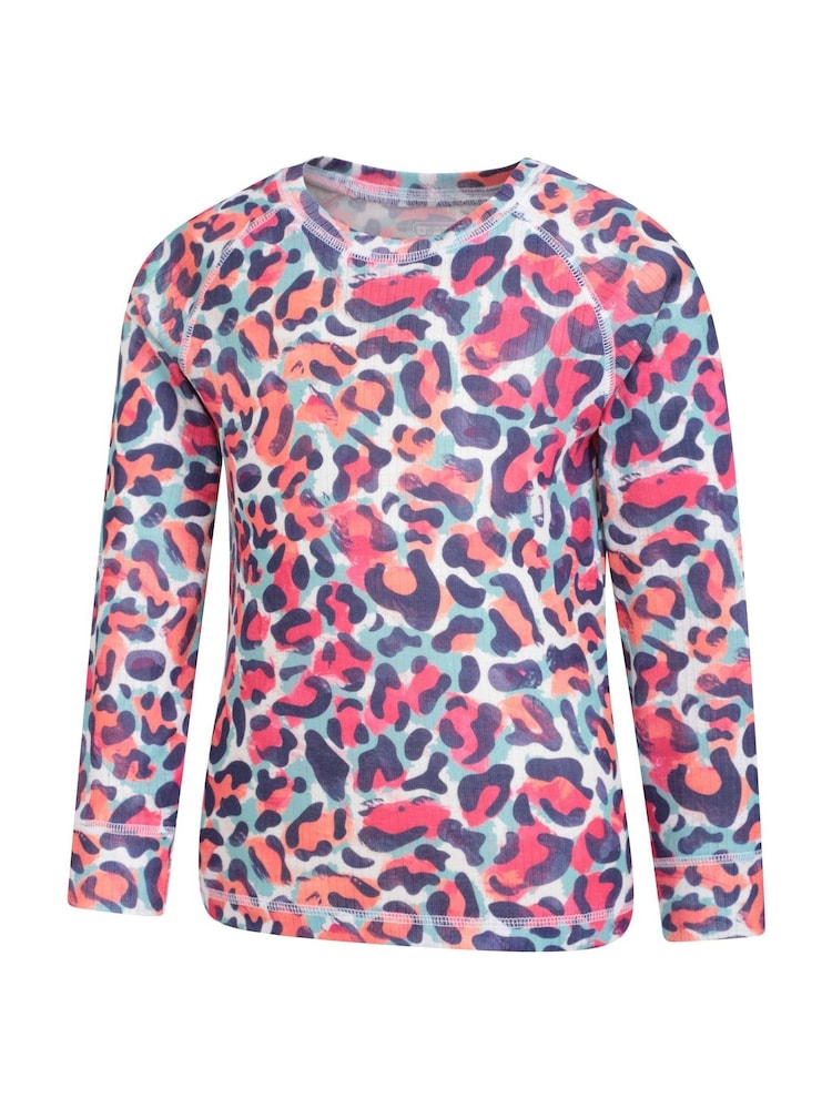 Mountain Warehouse Pink Kids Talus Printed Thermal Top And Joggers Set - Image 3 of 9