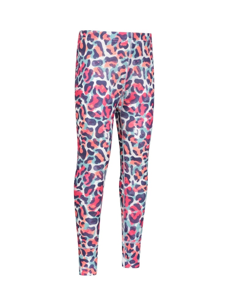 Mountain Warehouse Pink Kids Talus Printed Thermal Top And Joggers Set - Image 5 of 9
