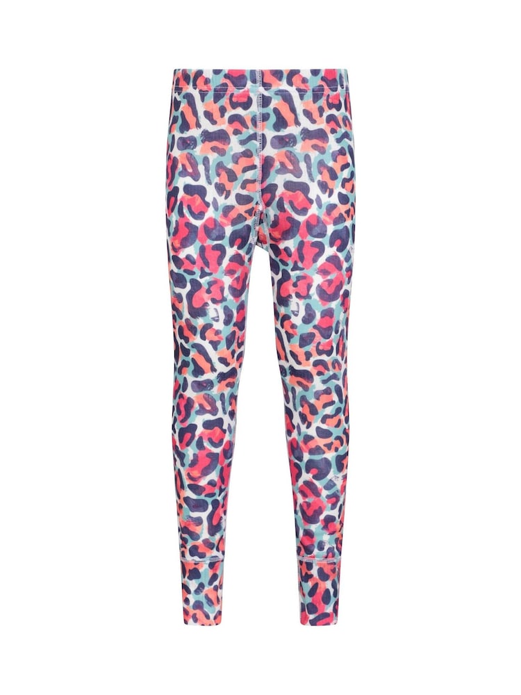 Mountain Warehouse Pink Kids Talus Printed Thermal Top And Joggers Set - Image 6 of 9